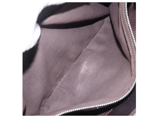Céline Sac à main CELINE Boogie Bag en cuir marron argent Auth BA16097 Argenté - vue 24