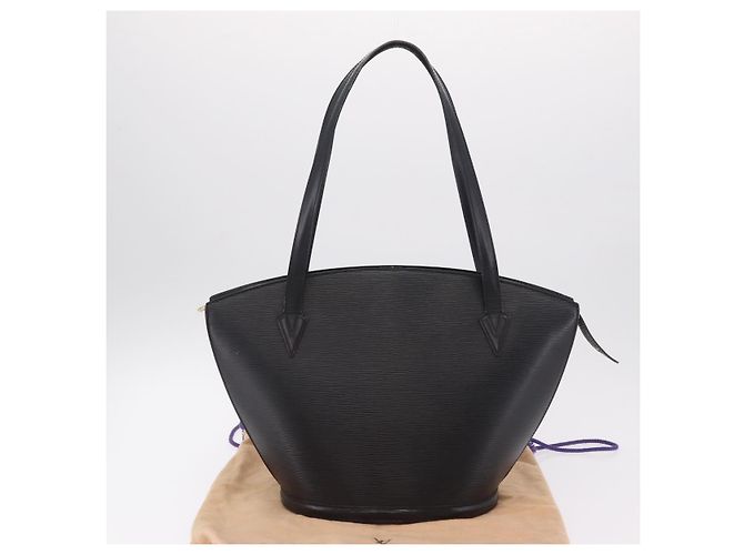 LOUIS VUITTON Epi Saint Jacques Shopping Bag Black M52272 LV Auth 205300V Nero - vista 12