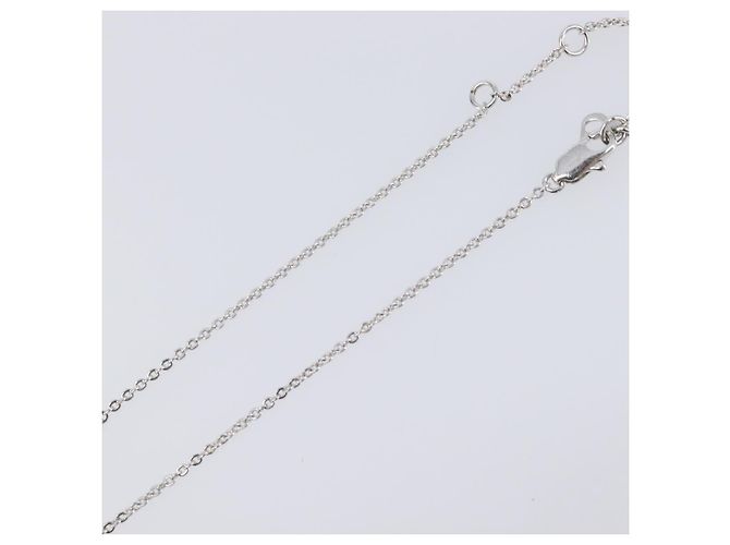 Collana Christian Dior metallo Silver Auth 205482M Argento - vista 13