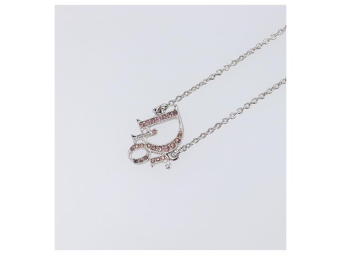 Collana Christian Dior metallo Silver Auth 205482M Argento - vista 3
