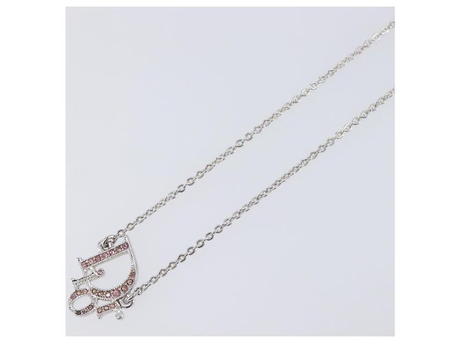 Collana Christian Dior metallo Silver Auth 205482M Argento - vista 4