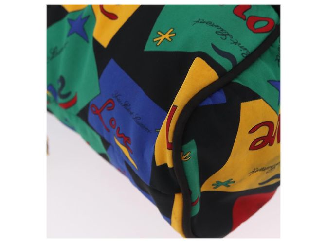 Autre Marque Sac à main Saint Laurent Nylon Multicolor Gold Tone Auth 207686A - vue 16
