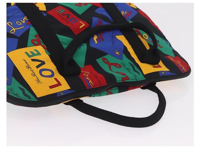 Autre Marque Sac à main Saint Laurent Nylon Multicolor Gold Tone Auth 207686A - vue 6