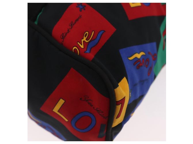 Autre Marque Sac à main Saint Laurent Nylon Multicolor Gold Tone Auth 207686A - vue 9