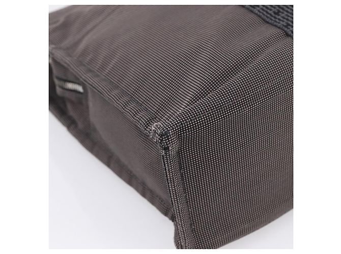 Hermès Bolso de mano HERMES Her Line MM Canvas Gris Plata Auth 206893 Castaño - vista 14