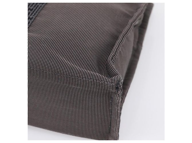 Hermès Bolso de mano HERMES Her Line MM Canvas Gris Plata Auth 206893 Castaño - vista 15