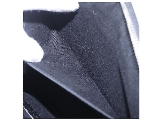 Autre Marque Saint Laurent Clutch-Tasche aus Leder Schwarz Silber Auth BA16068A - Ansicht 21