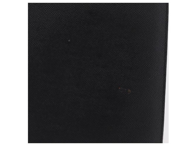 Autre Marque Saint Laurent Clutch-Tasche aus Leder Schwarz Silber Auth BA16068A - Ansicht 3