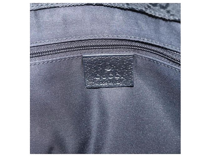 Sac à main GUCCI Abbey en cuir noir et doré 130739 Auth LN093V - vue 19