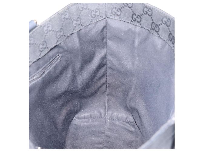 Sac à main GUCCI Abbey en cuir noir et doré 130739 Auth LN093V - vue 20
