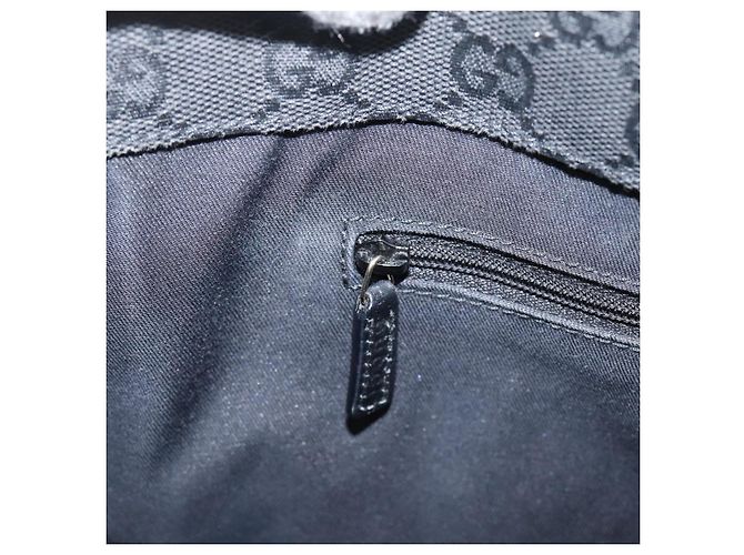 Sac à main GUCCI Abbey en cuir noir et doré 130739 Auth LN093V - vue 22