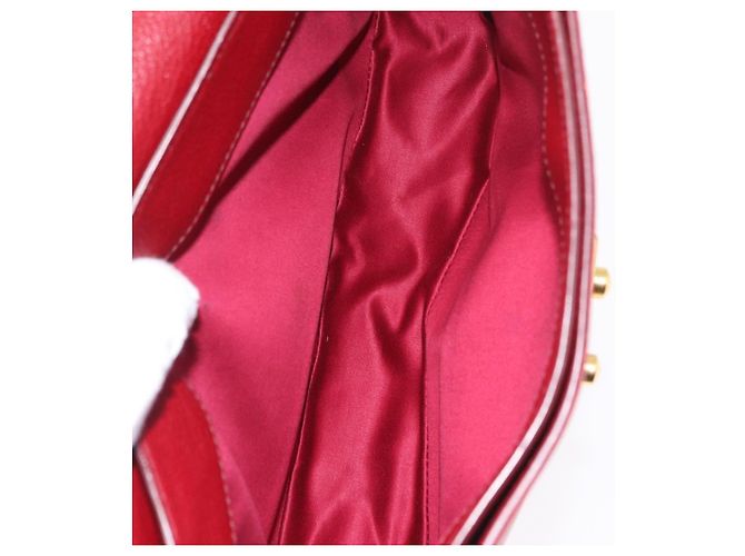 Borsa Miu Miu Madras in pelle 2way Arancione Tono Oro Auth ka6470A - vista 11