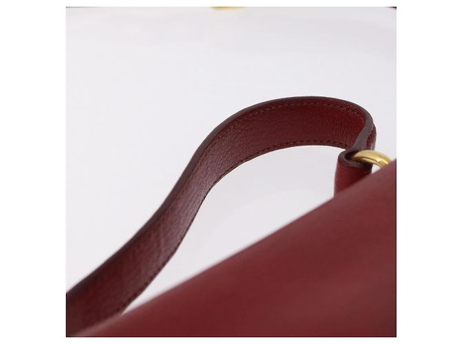 Borsa Miu Miu Madras in pelle 2way Arancione Tono Oro Auth ka6470A - vista 14