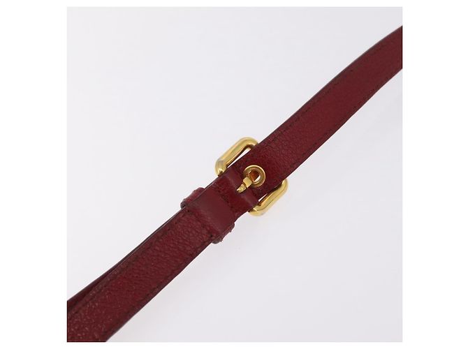 Borsa Miu Miu Madras in pelle 2way Arancione Tono Oro Auth ka6470A - vista 18