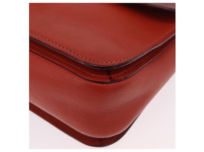 Borsa Miu Miu Madras in pelle 2way Arancione Tono Oro Auth ka6470A - vista 21