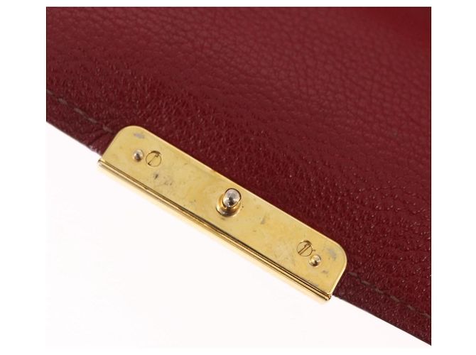 Borsa Miu Miu Madras in pelle 2way Arancione Tono Oro Auth ka6470A - vista 27