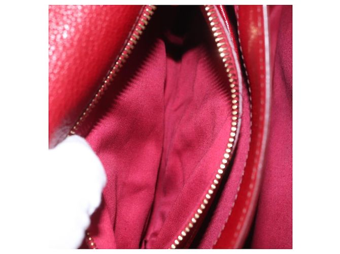 Borsa Miu Miu Madras in pelle 2way Arancione Tono Oro Auth ka6470A - vista 35