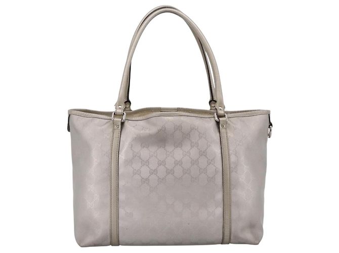 GUCCI GG Implementation Tote Bag PVC Champagne Gold 197953 Auth 206922 Golden - Ansicht 2