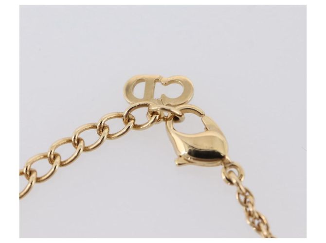Set di ricambio Collana e Orecchini Christian Dior metallo Tono Oro Auth SW2797V - vista 11