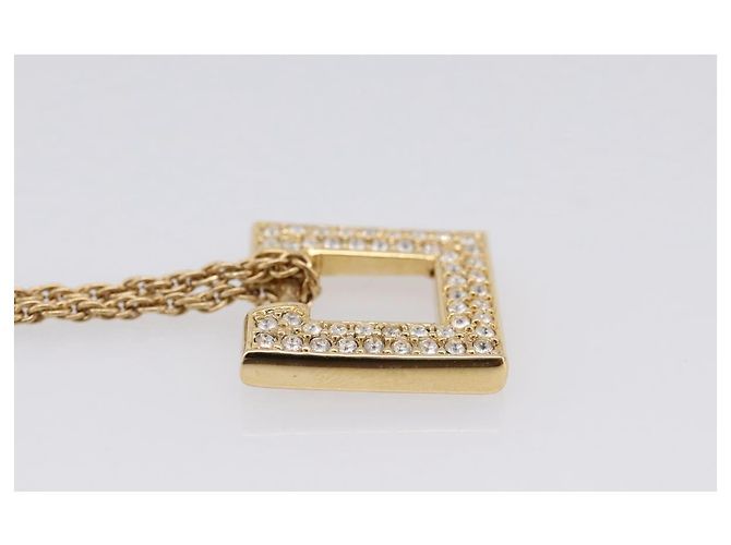 Set di ricambio Collana e Orecchini Christian Dior metallo Tono Oro Auth SW2797V - vista 12