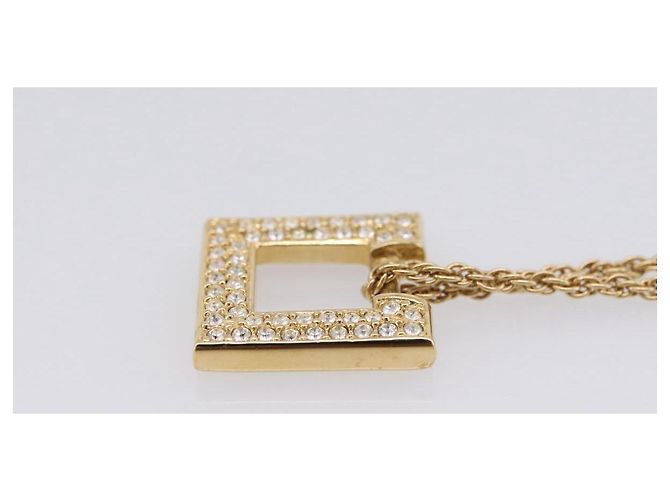 Set di ricambio Collana e Orecchini Christian Dior metallo Tono Oro Auth SW2797V - vista 13