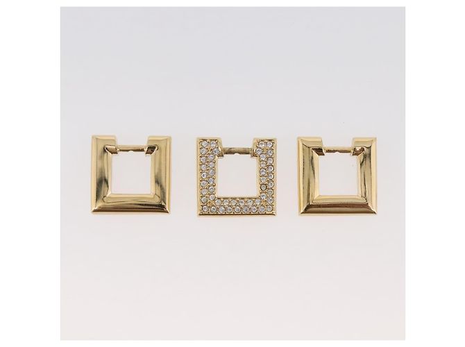 Set di ricambio Collana e Orecchini Christian Dior metallo Tono Oro Auth SW2797V - vista 20