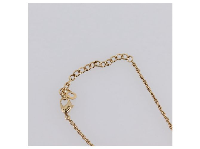 Set di ricambio Collana e Orecchini Christian Dior metallo Tono Oro Auth SW2797V - vista 5