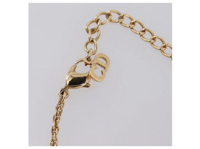 Set di ricambio Collana e Orecchini Christian Dior metallo Tono Oro Auth SW2797V - vista 6