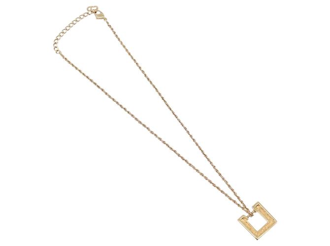 Set di ricambio Collana e Orecchini Christian Dior metallo Tono Oro Auth SW2797V - vista 7