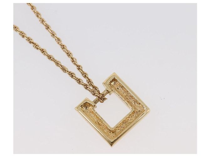 Set di ricambio Collana e Orecchini Christian Dior metallo Tono Oro Auth SW2797V - vista 8