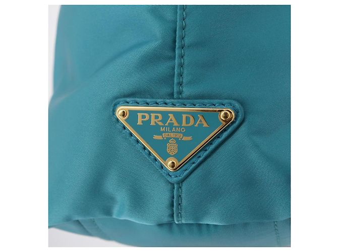 PRADA Handtasche 2way Grün Gold Auth 202518A Golden - Ansicht 22
