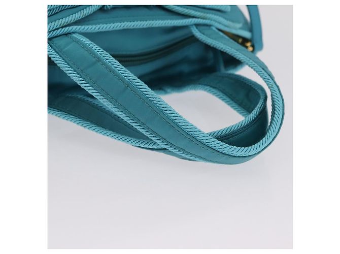 PRADA Handtasche 2way Grün Gold Auth 202518A Golden - Ansicht 8