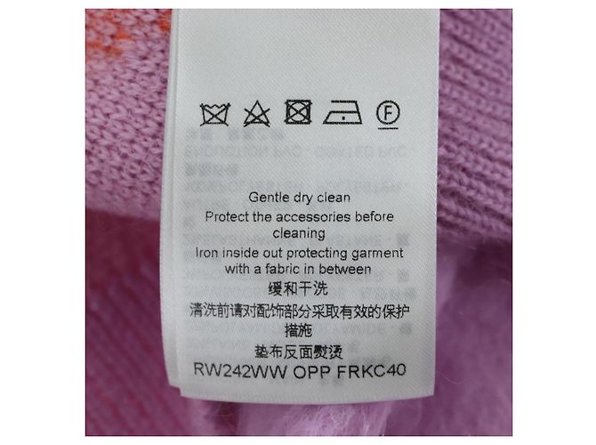 LOUIS VUITTON Cárdigan de lana L Rosa LV Auth 204957M - vista 17