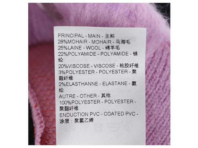 LOUIS VUITTON Cárdigan de lana L Rosa LV Auth 204957M - vista 18
