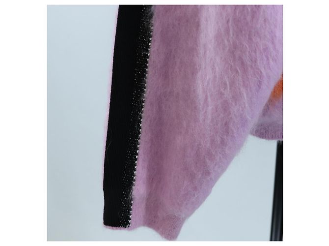LOUIS VUITTON Cárdigan de lana L Rosa LV Auth 204957M - vista 8