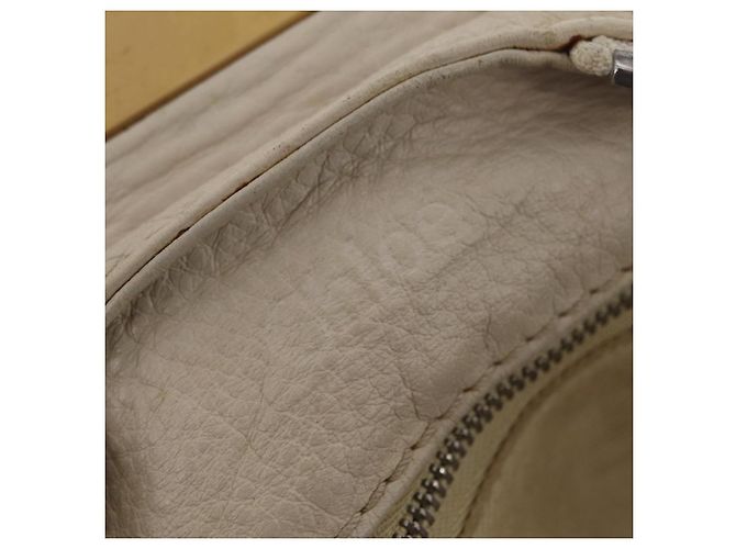 Chloé Chloe Paddington Handtasche aus Leder Ivory Gold Silver Auth am12724V Silber Golden Roh - Ansicht 26