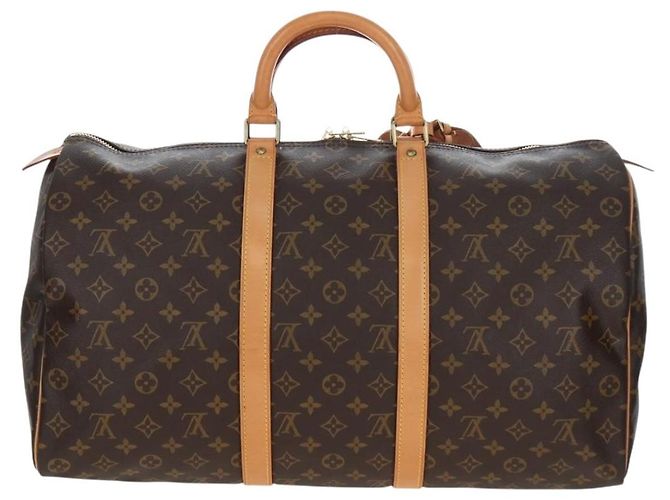 LOUIS VUITTON Monogram Keepall 50 Boston Bag M41426 LV Auth 206808V Monograma - vista 2