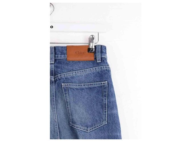 Jeans bootcut blu in cotone Chloé - vista 4