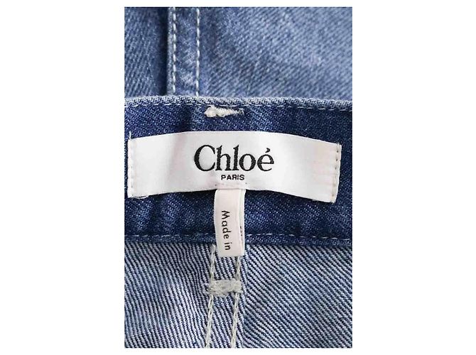 Jeans bootcut blu in cotone Chloé - vista 5