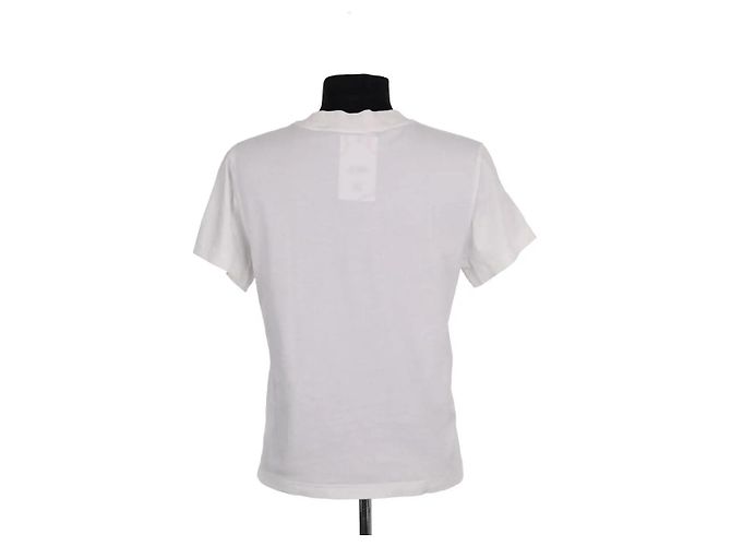 Courreges T-shirt Courrèges AC ecru in cotone Crudo - vista 4