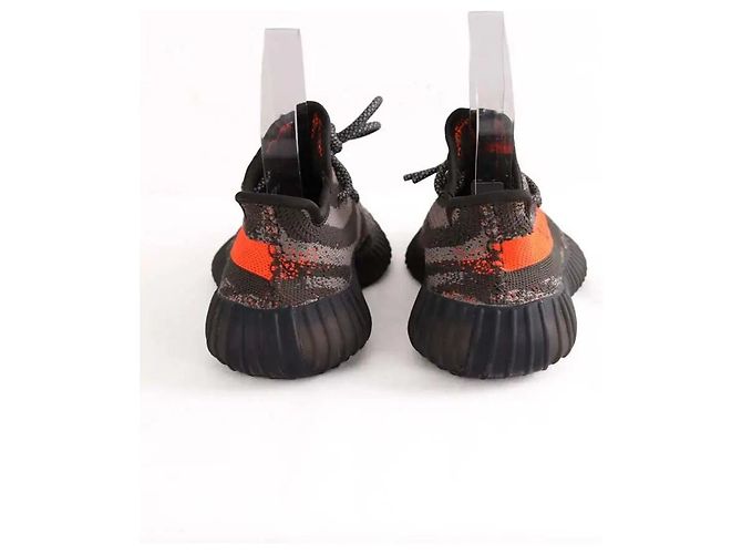 Baskets Yeezy anthracite en tissu Gris anthracite - vue 2