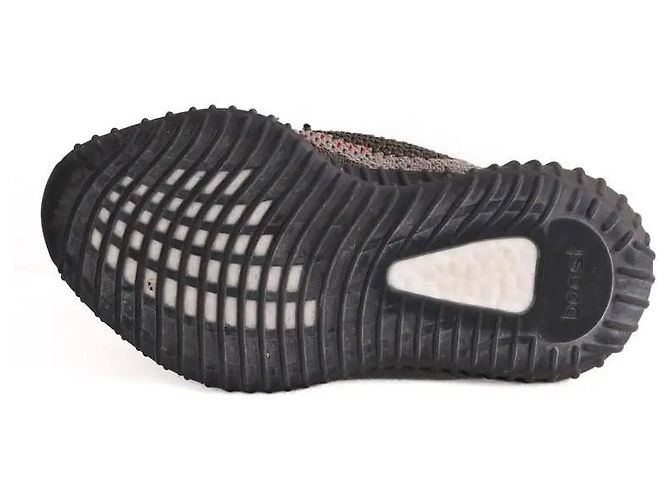 Baskets Yeezy anthracite en tissu Gris anthracite - vue 5