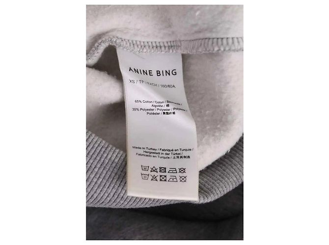 Sweatshirt Anine Bing en coton gris - vue 7