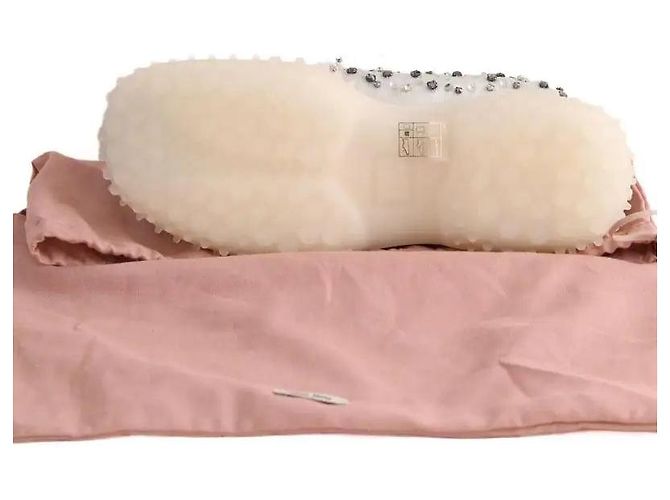 Miu Miu Sneakers in tessuto tecnico ricamato bubble bianche Bianco - vista 6