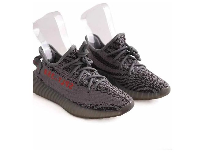 Baskets Yeezy anthracite Gris anthracite - vue 3