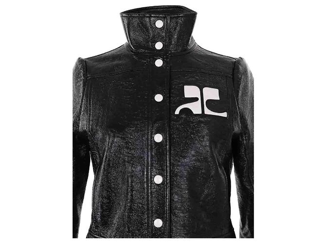Courreges Reedition Jacke schwarz - Ansicht 2