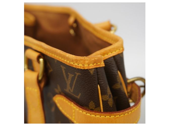 Sac cabas vertical Louis Vuitton Monogram Batignolles Marron - vue 7