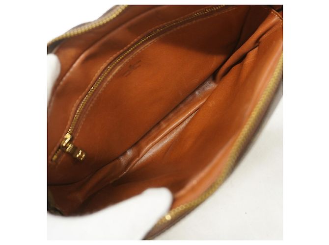 Borsa a tracolla Louis Vuitton Monogram Jeune Fille GM Marrone - vista 4