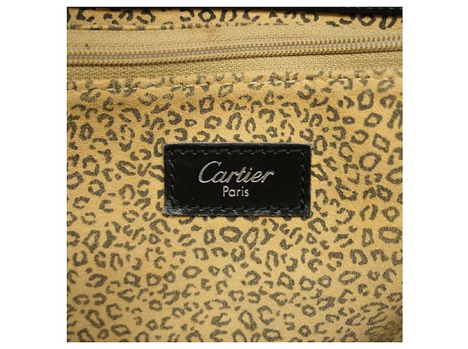 Borsa Tote Cartier Panthère in pelle Nero - vista 5