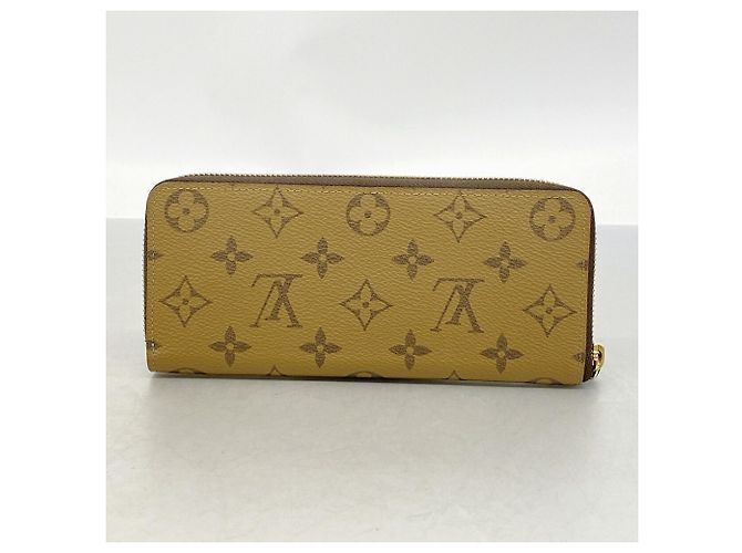 Louis Vuitton Monogram Reverse Portefeuille Clemence Long Wallet Marrone - vista 5